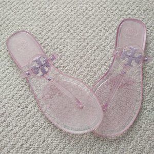 Tory Burch Lilac jelly miller flat thong